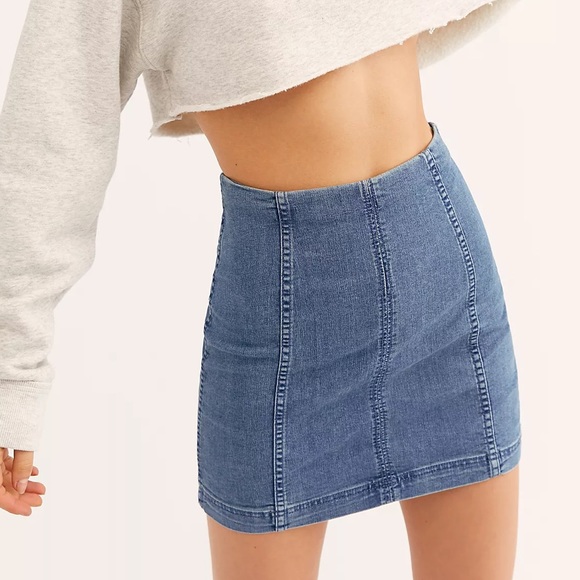 Free People Dresses & Skirts - Free People Modern Femme Mini Denim Skirt